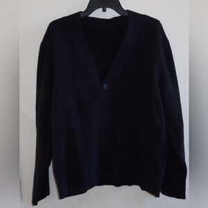 Lululemon Athletica Men's Navy Cardigan Sweater